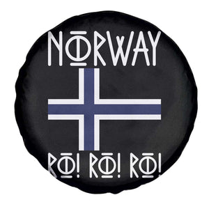 Norway Flag Ro Ro Ro Norse Rune Typography Graphic Spare Tire Cover Norge Football Fans Norwegian Pride TS02 Print Your Wear