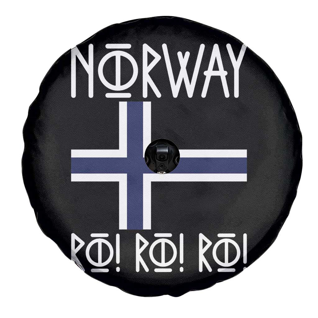 Norway Flag Ro Ro Ro Norse Rune Typography Graphic Spare Tire Cover Norge Football Fans Norwegian Pride TS02 Print Your Wear