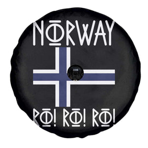 Norway Flag Ro Ro Ro Norse Rune Typography Graphic Spare Tire Cover Norge Football Fans Norwegian Pride TS02 Print Your Wear
