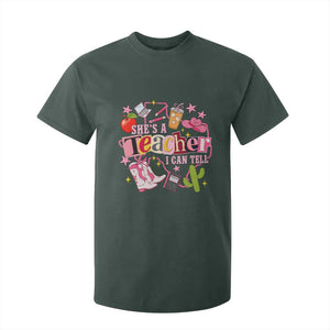 She is a Teacher I Can Tell School Aesthetic T Shirt For Kid Retro Groovy Western Cowgirl Texas