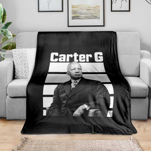 Inspiring Father of Black History Icon Portrait Throw Blanket Carter G Civil Rights Legacy Supporter