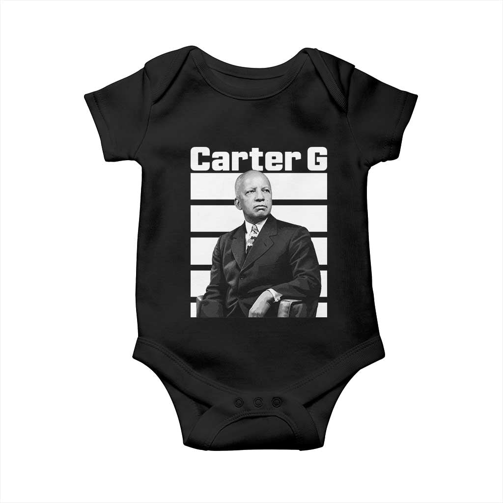 Inspiring Father of Black History Icon Portrait Baby Onesie Carter G Civil Rights Legacy Supporter TS02 Black Print Your Wear