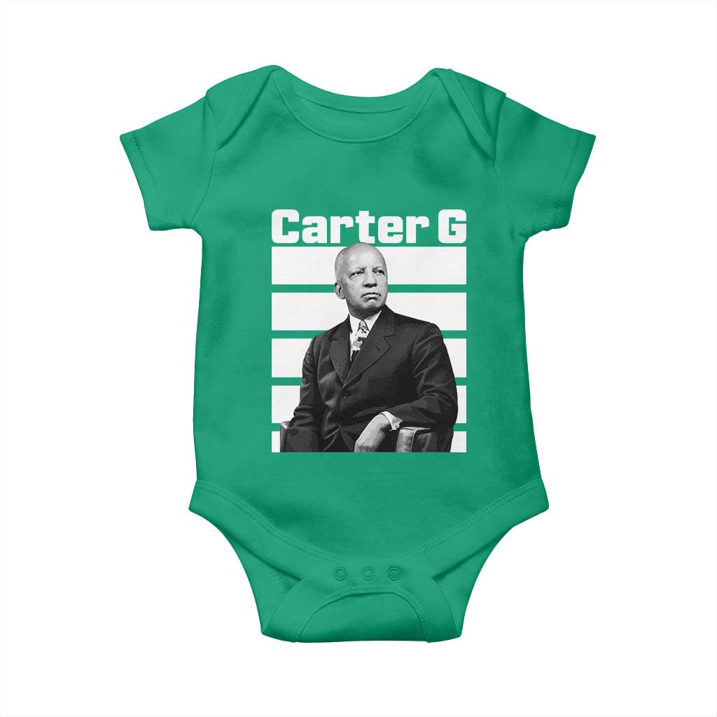 Inspiring Father of Black History Icon Portrait Baby Onesie Carter G Civil Rights Legacy Supporter