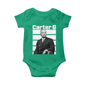 Inspiring Father of Black History Icon Portrait Baby Onesie Carter G Civil Rights Legacy Supporter