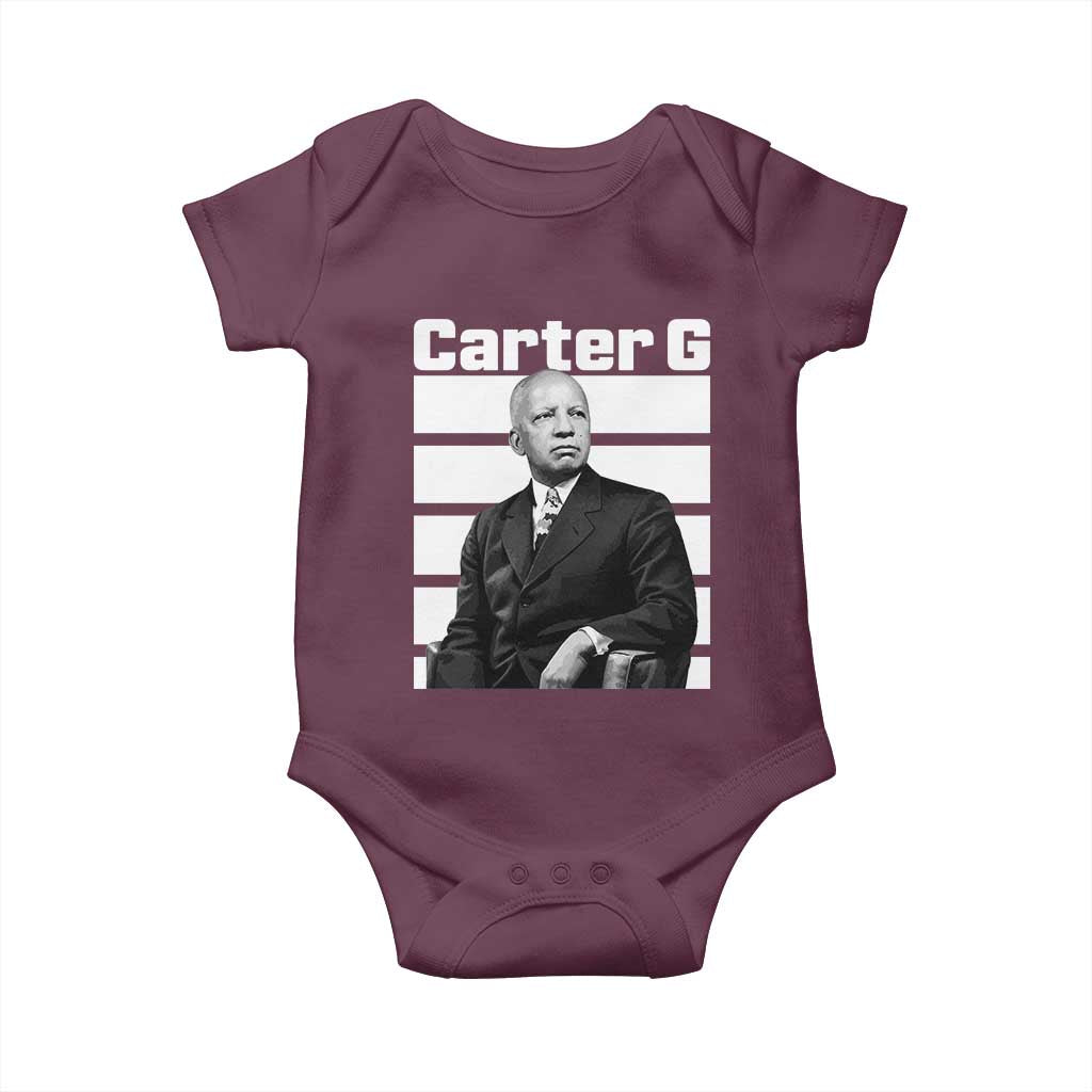 Inspiring Father of Black History Icon Portrait Baby Onesie Carter G Civil Rights Legacy Supporter