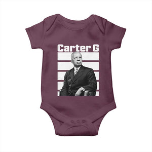Inspiring Father of Black History Icon Portrait Baby Onesie Carter G Civil Rights Legacy Supporter