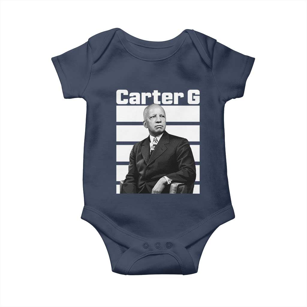 Inspiring Father of Black History Icon Portrait Baby Onesie Carter G Civil Rights Legacy Supporter