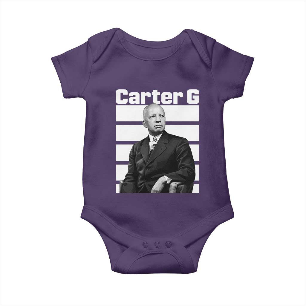 Inspiring Father of Black History Icon Portrait Baby Onesie Carter G Civil Rights Legacy Supporter
