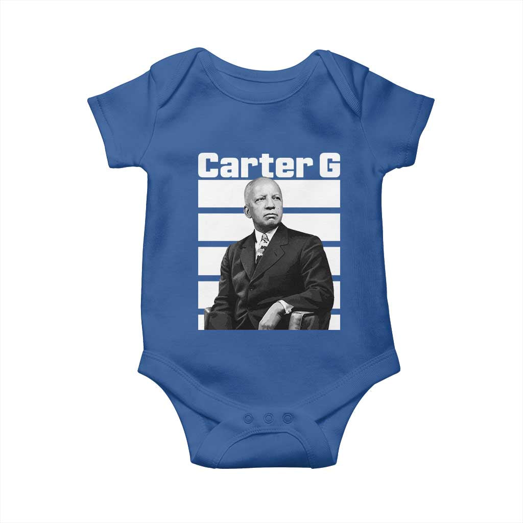 Inspiring Father of Black History Icon Portrait Baby Onesie Carter G Civil Rights Legacy Supporter