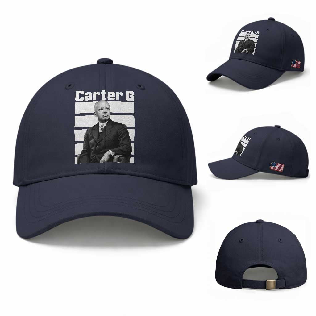 Inspiring Father of Black History Icon Portrait Baseball Cap Carter G Civil Rights Legacy Supporter