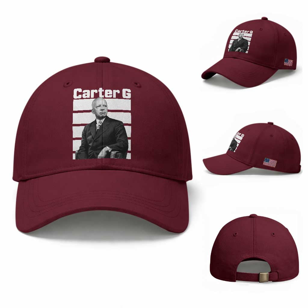 Inspiring Father of Black History Icon Portrait Baseball Cap Carter G Civil Rights Legacy Supporter