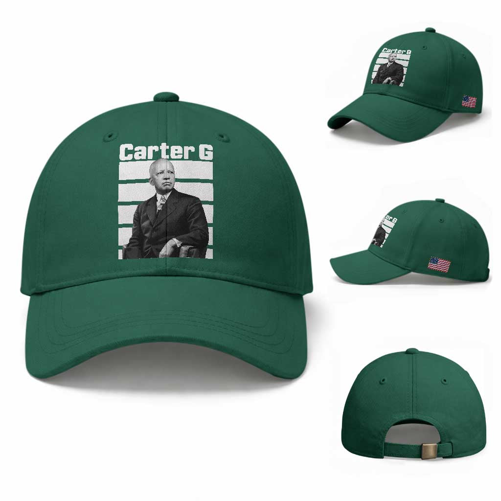 Inspiring Father of Black History Icon Portrait Baseball Cap Carter G Civil Rights Legacy Supporter
