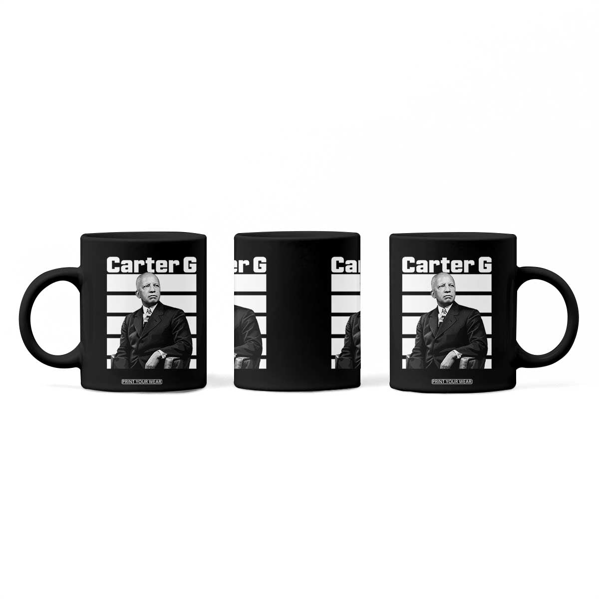 Inspiring Father of Black History Icon Portrait Coffee Mug Carter G Civil Rights Legacy Supporter