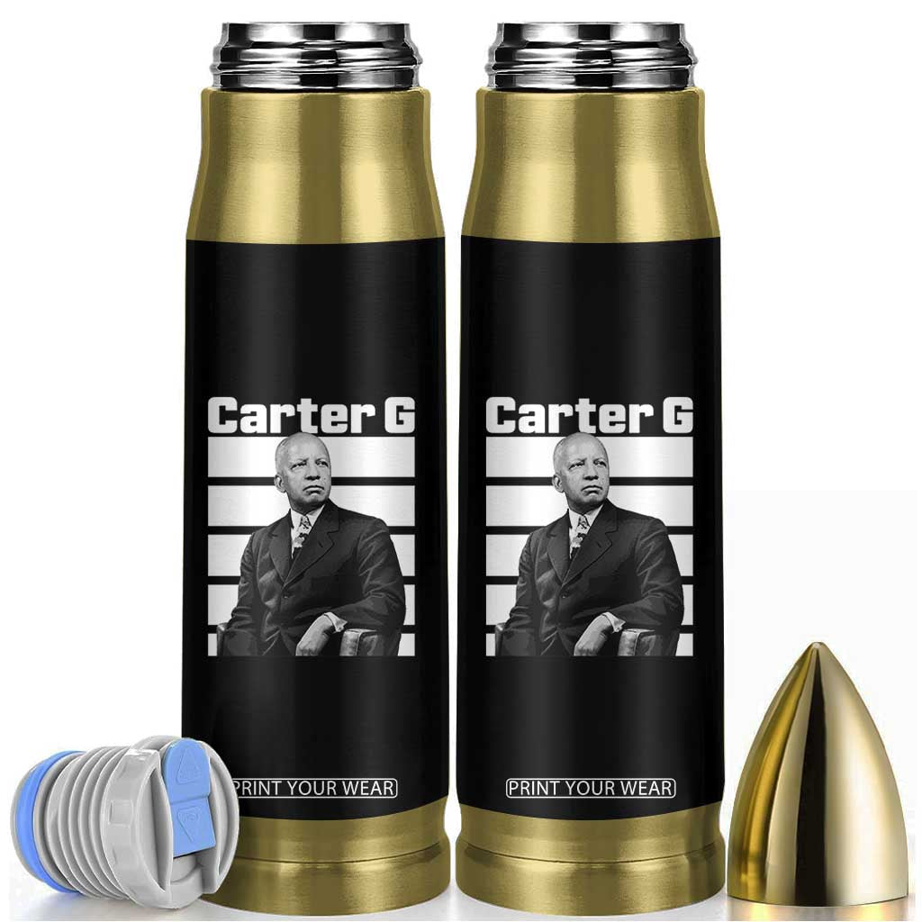 Inspiring Father of Black History Icon Portrait Bullet Tumbler Carter G Civil Rights Legacy Supporter TS02 Black Print Your Wear
