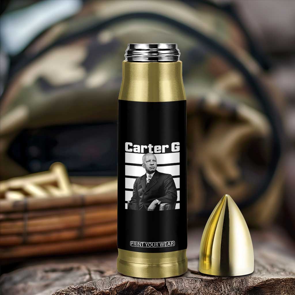 Inspiring Father of Black History Icon Portrait Bullet Tumbler Carter G Civil Rights Legacy Supporter