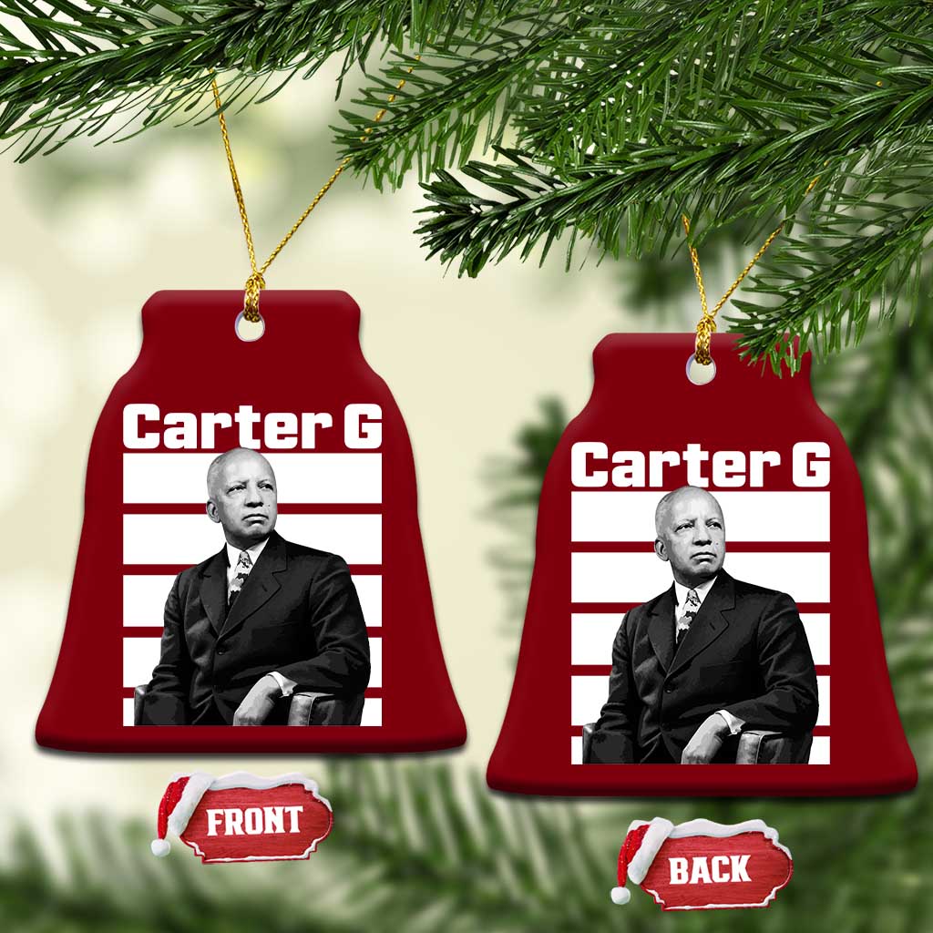 Inspiring Father of Black History Icon Portrait Ceramic Ornament Carter G Civil Rights Legacy Supporter