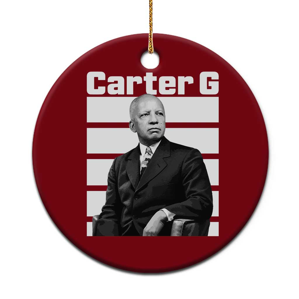 Inspiring Father of Black History Icon Portrait Ceramic Ornament Carter G Civil Rights Legacy Supporter TS02 1pc Red Print Your Wear