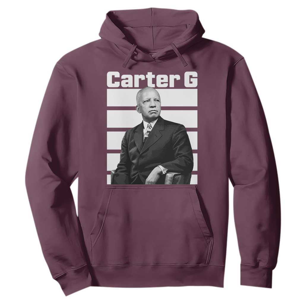 Inspiring Father of Black History Icon Portrait Hoodie Carter G Civil Rights Legacy Supporter