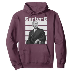 Inspiring Father of Black History Icon Portrait Hoodie Carter G Civil Rights Legacy Supporter