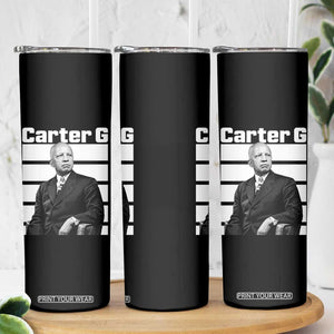 Inspiring Father of Black History Icon Portrait Skinny Tumbler Carter G Civil Rights Legacy Supporter