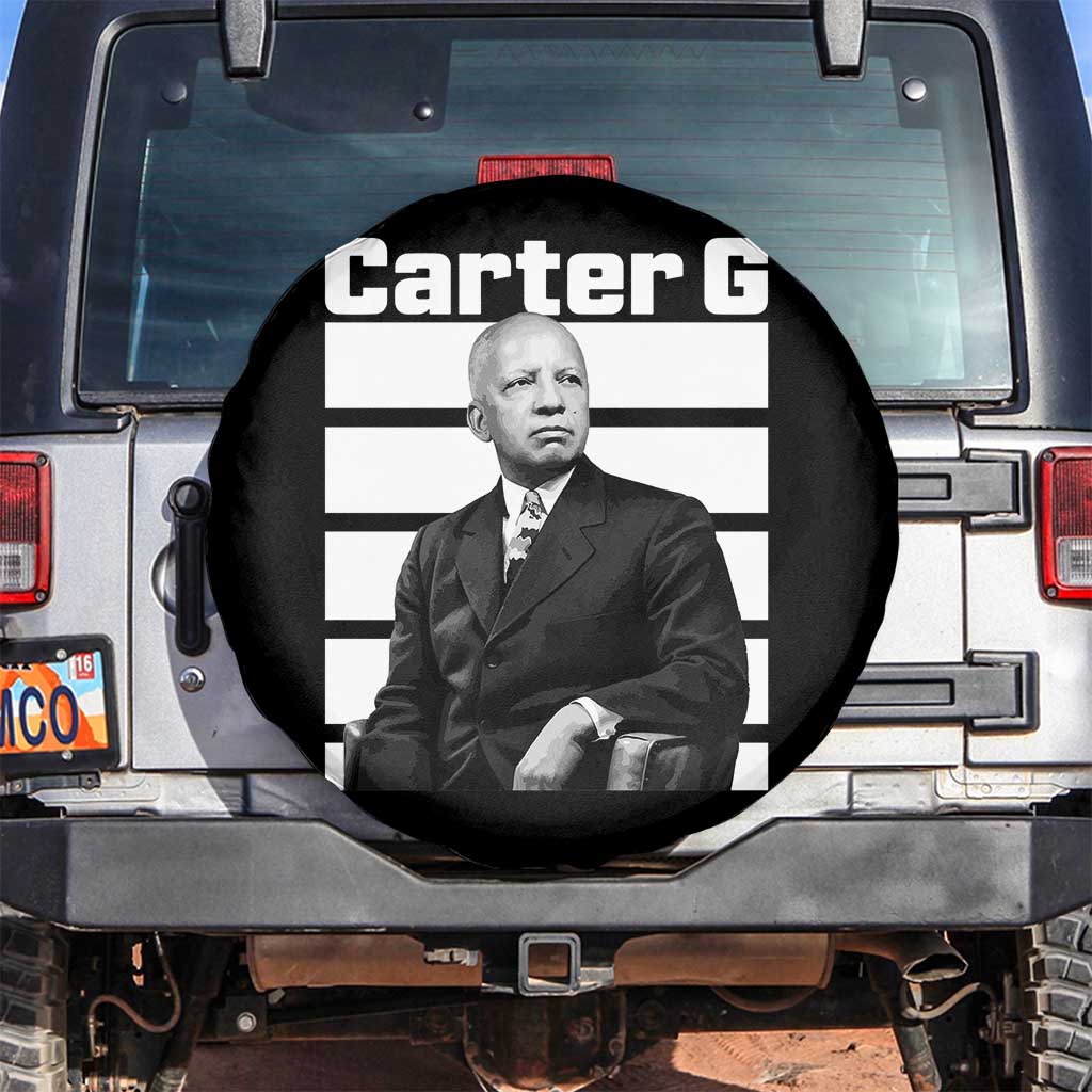 Inspiring Father of Black History Icon Portrait Spare Tire Cover Carter G Civil Rights Legacy Supporter