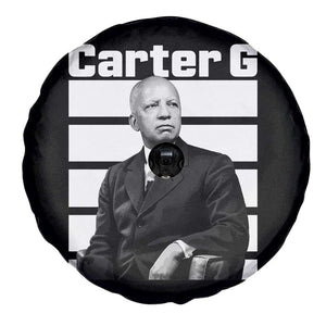 Inspiring Father of Black History Icon Portrait Spare Tire Cover Carter G Civil Rights Legacy Supporter