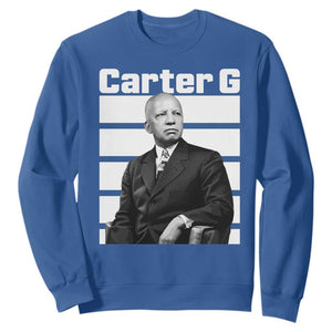Inspiring Father of Black History Icon Portrait Sweatshirt Carter G Civil Rights Legacy Supporter