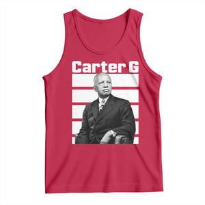 Inspiring Father of Black History Icon Portrait Tank Top Carter G Civil Rights Legacy Supporter