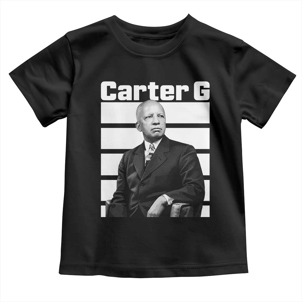 Inspiring Father of Black History Icon Portrait Toddler T Shirt Carter G Civil Rights Legacy Supporter TS02 Black Print Your Wear
