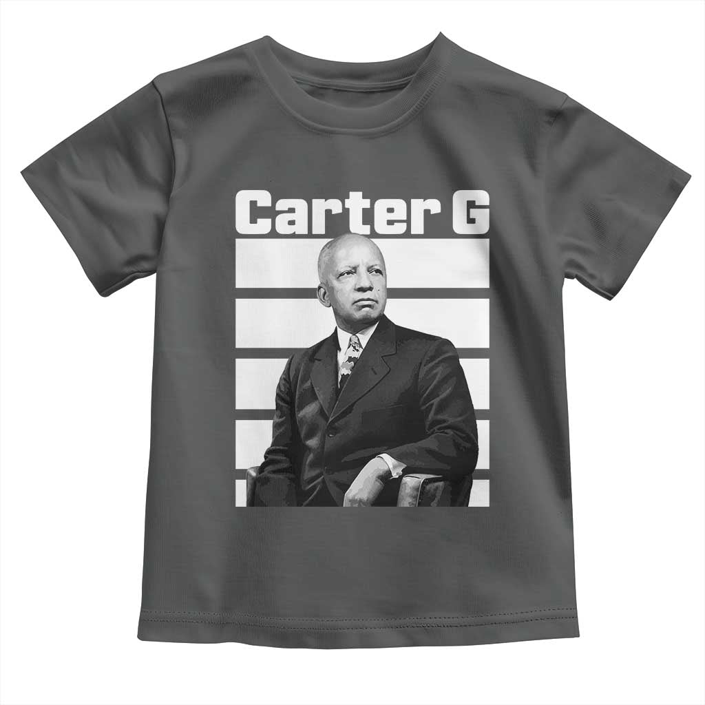 Inspiring Father of Black History Icon Portrait Toddler T Shirt Carter G Civil Rights Legacy Supporter