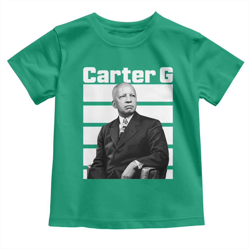 Inspiring Father of Black History Icon Portrait Toddler T Shirt Carter G Civil Rights Legacy Supporter