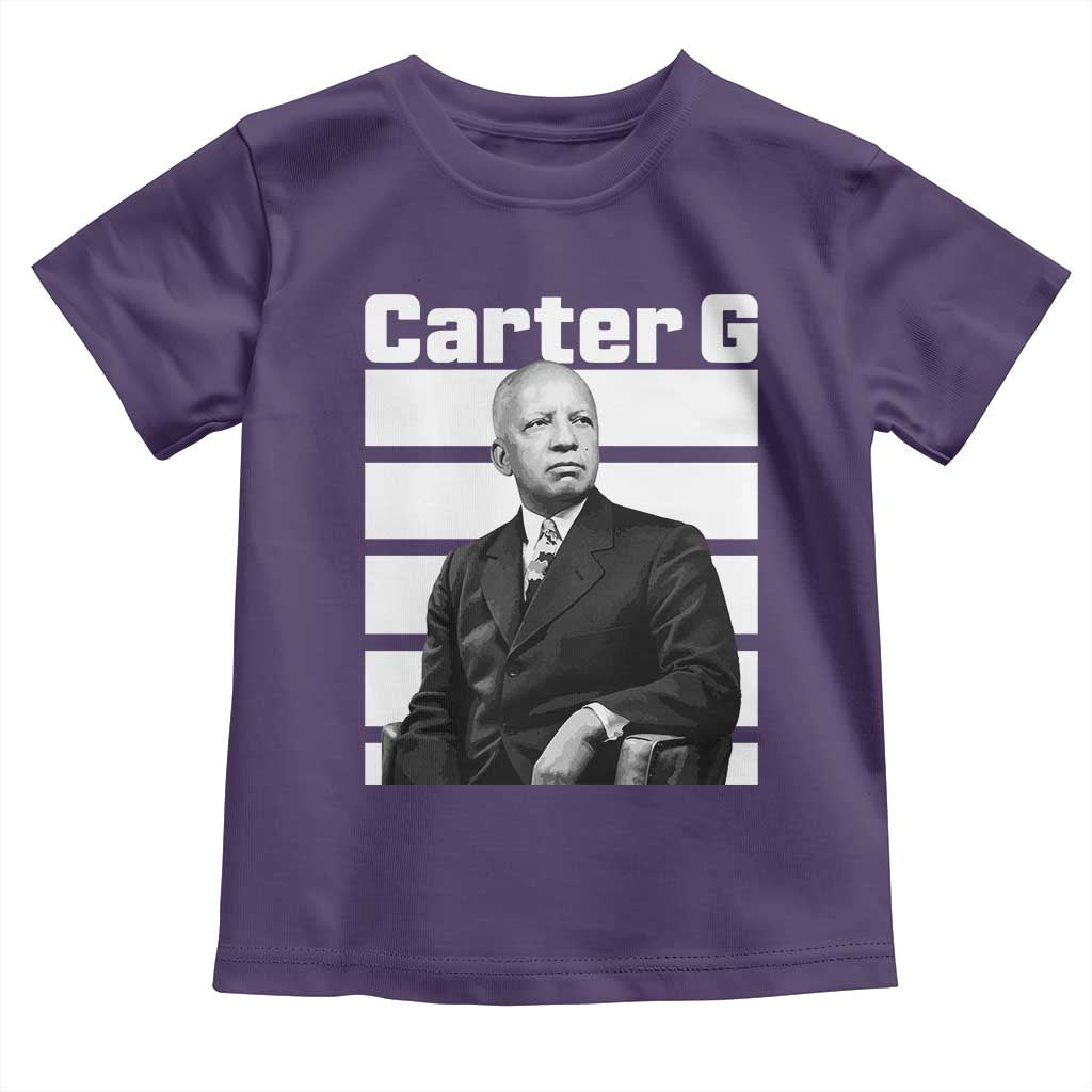 Inspiring Father of Black History Icon Portrait Toddler T Shirt Carter G Civil Rights Legacy Supporter