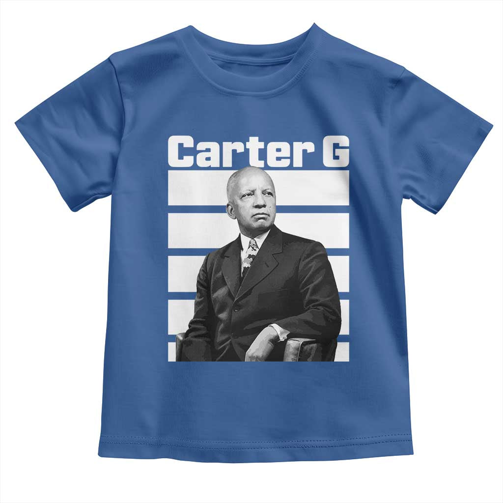 Inspiring Father of Black History Icon Portrait Toddler T Shirt Carter G Civil Rights Legacy Supporter