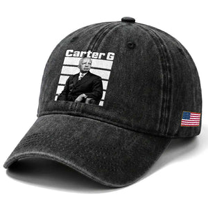 Inspiring Father of Black History Icon Portrait Washed Cotton Baseball Cap Carter G Civil Rights Legacy Supporter