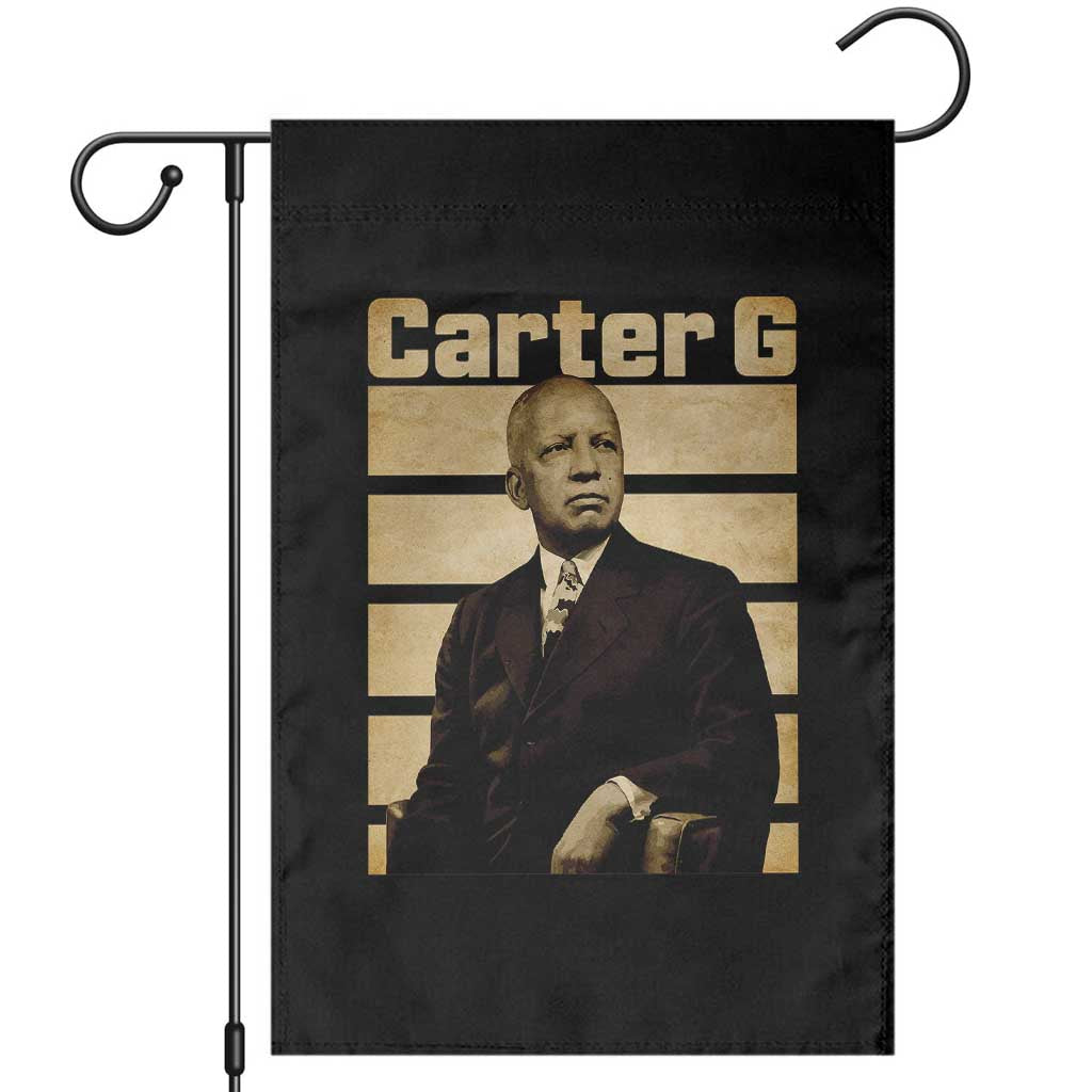 Inspiring Father of Black History Icon Vintage Portrait Garden Flag Carter G Civil Rights Legacy Supporter TS02 Black Print Your Wear