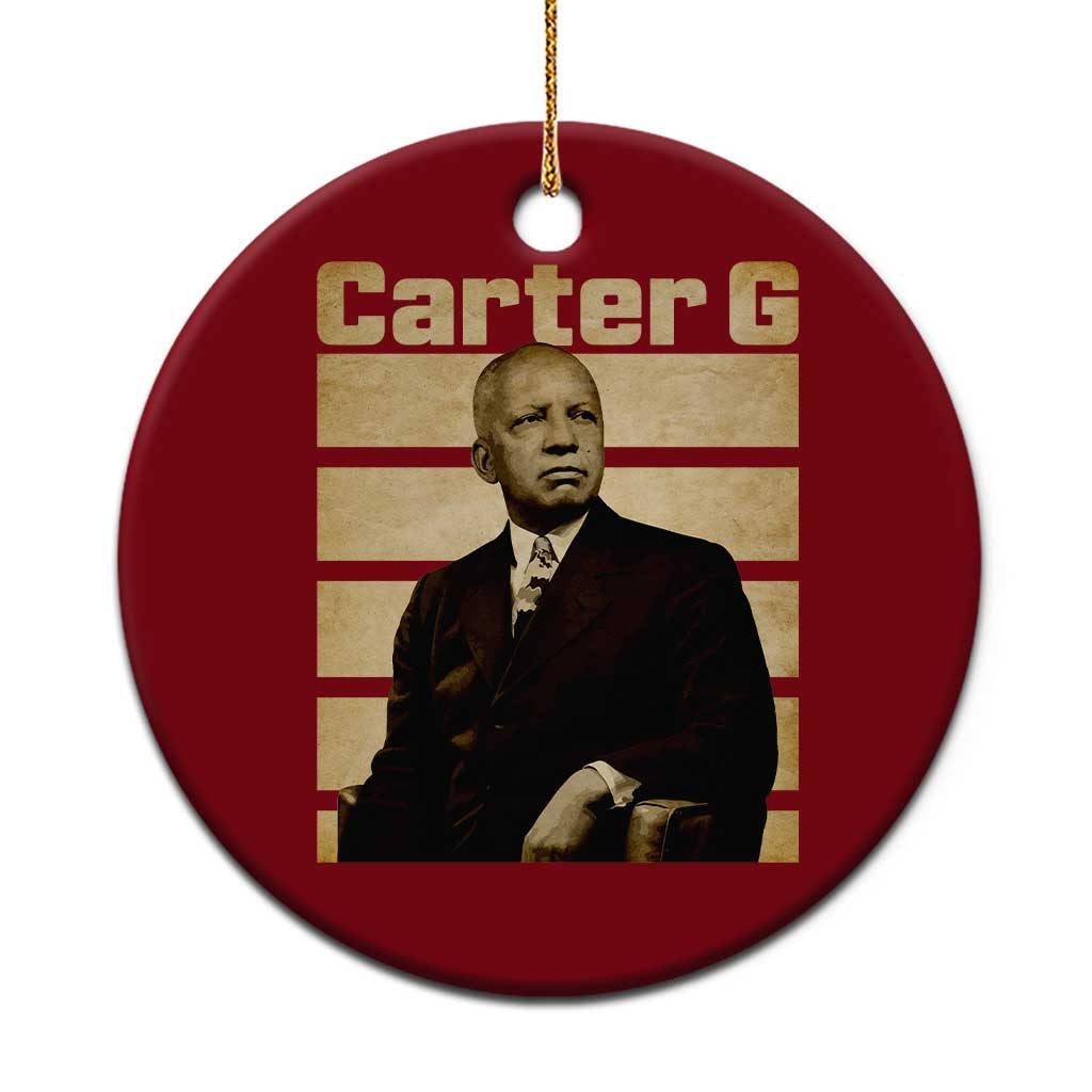 Inspiring Father of Black History Icon Vintage Portrait Ceramic Ornament Carter G Civil Rights Legacy Supporter TS02 1pc Red Print Your Wear