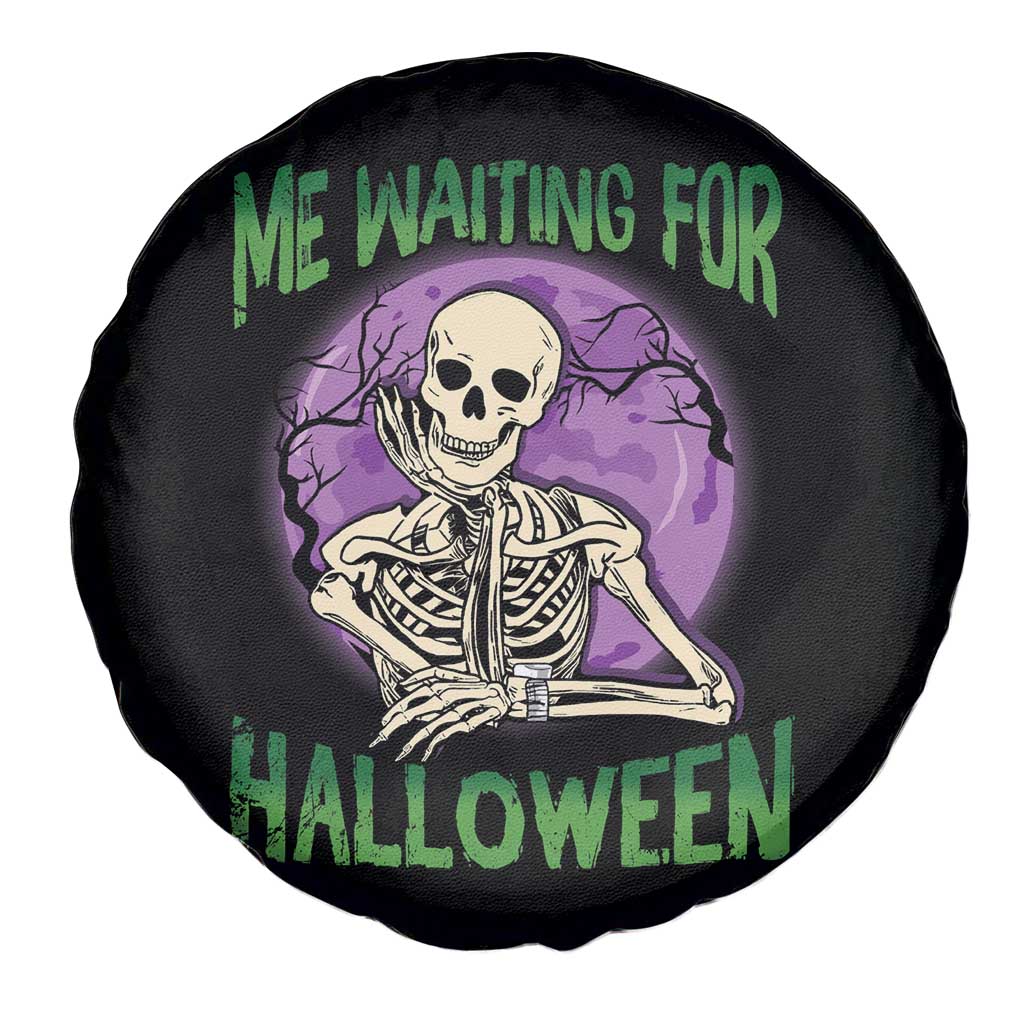 Funny Skeleton Spare Tire Cover Me Waiting For Halloween Skeleton Funny Halloween Costume TS02 Print Your Wear