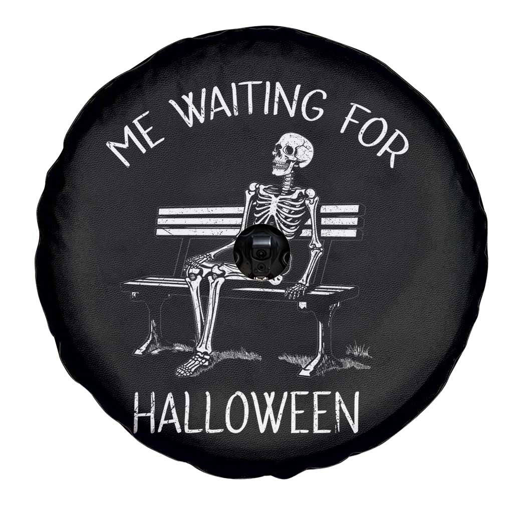 Funny Skeleton Spare Tire Cover Me Waiting For Halloween Skeleton Lover Halloween Costume TS02 Print Your Wear