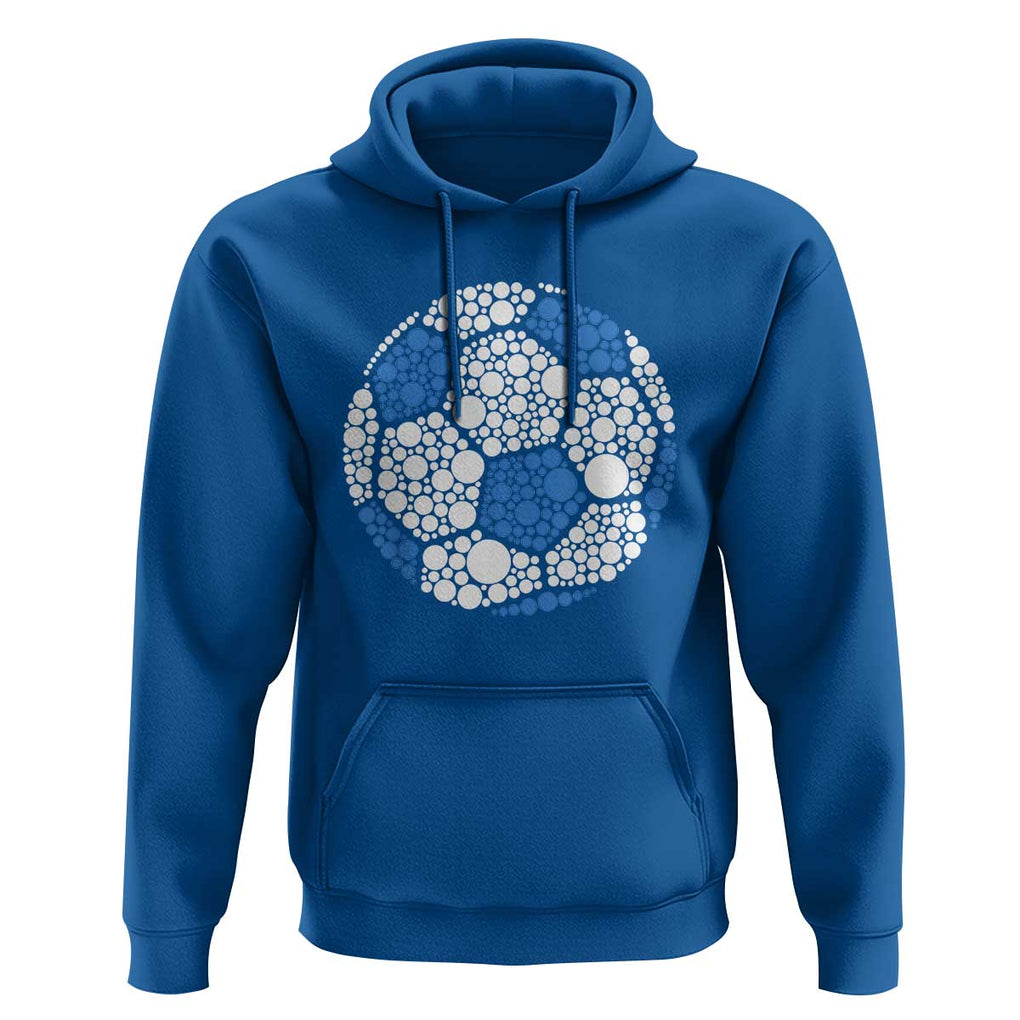 Happy Dot Day Hoodie Polka Dots Ball Soccer Lover TS02 Royal Blue Print Your Wear