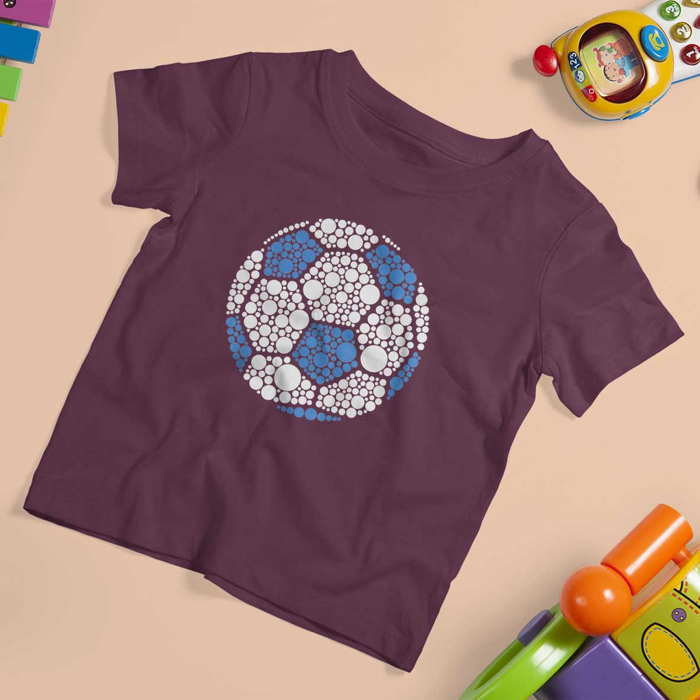 Happy Dot Day T Shirt For Kid Polka Dots Ball Soccer Lover TS02 Maroon Print Your Wear