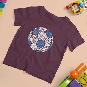 Happy Dot Day T Shirt For Kid Polka Dots Ball Soccer Lover TS02 Maroon Print Your Wear