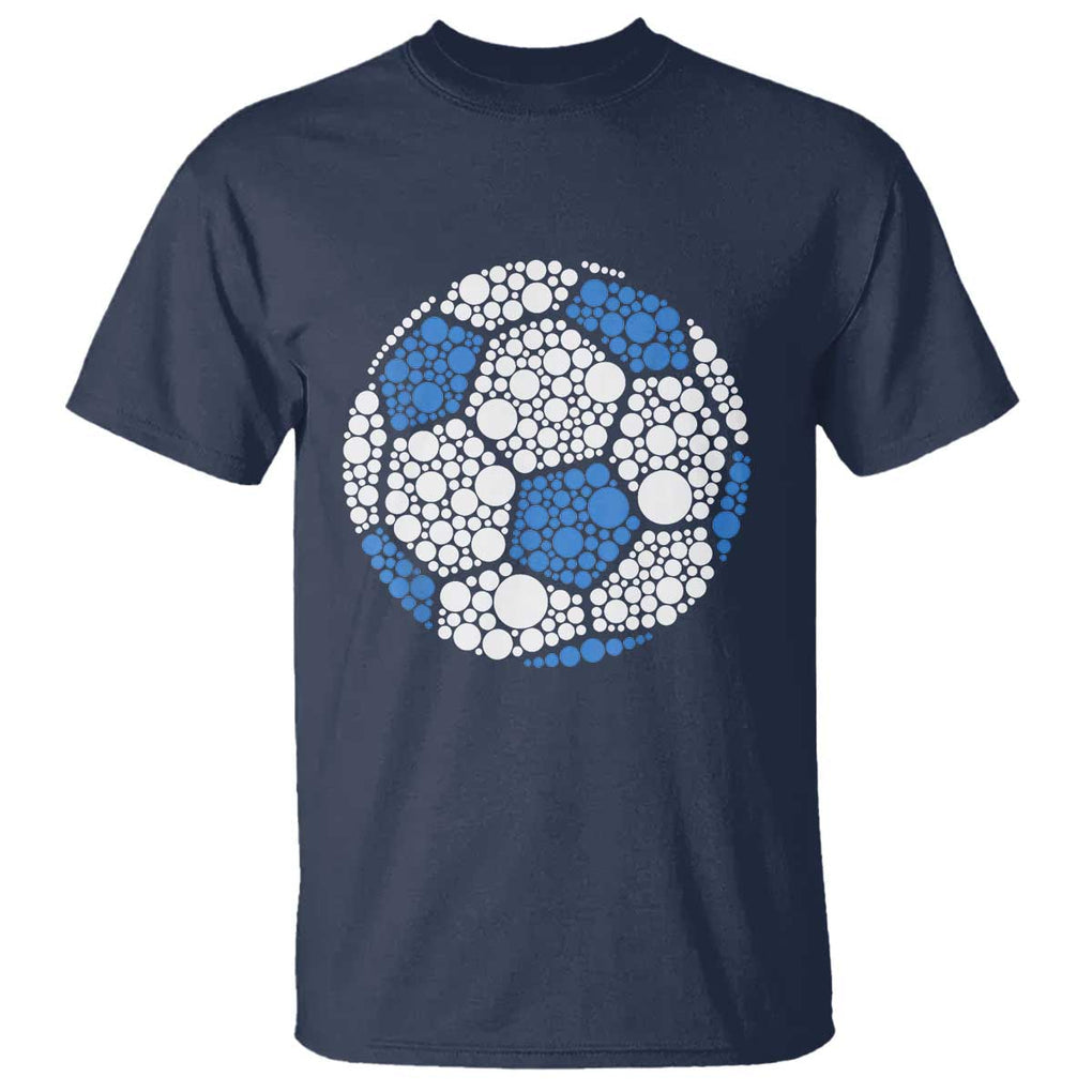 Happy Dot Day T Shirt Polka Dots Ball Soccer Lover TS02 Navy Print Your Wear