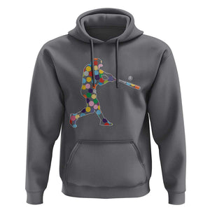 Happy Dot Day Hoodie Polka Dots Art Baseball Player TS02 Charcoal Print Your Wear