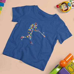 Happy Dot Day T Shirt For Kid Polka Dots Art Baseball Player TS02 Royal Blue Print Your Wear