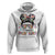 Happy Dot Day Messy Bun Girl Hoodie Colorful Polka Dots TS02 White Print Your Wear