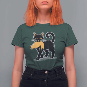 Cat Ladies For Kamala T Shirt For Women Harris Donald Trump 2024 Sarcastic TS02 Dark Forest Green Print Your Wear