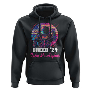 Creed '24 Take Me Higher Hoodie American Astronaut Election 2024 TS02 Black Print Your Wear