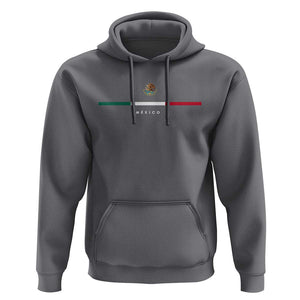 Mexico Pride Hoodie Mexican Flag Independence Day Hispanic Heritage Minimalism TS02 Charcoal Print Your Wear