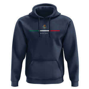 Mexico Pride Hoodie Mexican Flag Independence Day Hispanic Heritage Minimalism TS02 Navy Print Your Wear