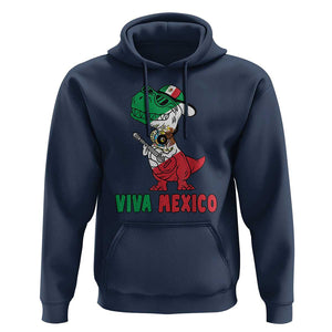 Viva Mexico Hoodie Funny Mexican Dance Dinosaur Hispanic Heritage TS02 Navy Print Your Wear